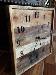 Rustic Wood Clock Pallet Wall Clock Reclaimed Wood Rustic Etsy Rustic Wood Clocks Pallet Wall Decor Wood Clocks