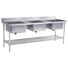 Hot promotions in triple pot on aliexpress: Steel Triple Sink Bench With Pot Steel Sink Stainless Steel Sink Stainless Kitchen Sinks Ss Kitchen Sink Stainless Sinks In Ghazipur Village Faridabad Vimla Industries Kitchen Equipments Id 8804946562