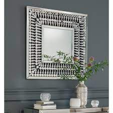 Enjoy free shipping on most stuff, even big stuff. Crystal Mirrored Square Wall Mirror Wall Mirror Homesdirect365
