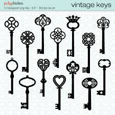 Vintage Keys Clip Art 14 Black Skeleton Key Celtic Victorian Etsy Key Tattoo Designs Vintage Keys Key Tattoo
