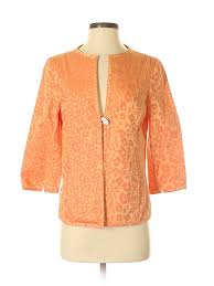 Details About Susan Bristol Women Orange Jacket Sm