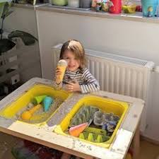 10 Activities To Try With The Flisat Table Teach Investigate Play In 2020 Kids Play Table Baby Bubble Bath Activities