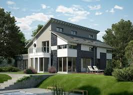 Musterhaus Fertighaus Von Okal Haus Pultdachhaus Haus