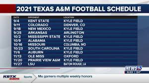 2021 Texas A M Football Schedule Announced