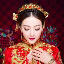Chinese Traditional Wedding Headdress Bridal Hair Accessory Jewelry Gold Color Phoenix Hairpins Hair Accessories Jewelry Gold Accessories Jewelry Hair Jewelry