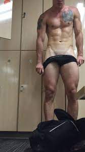Naked jock in the locker room! - SpyCamDude