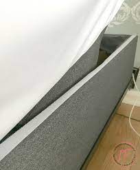 You can leave the sheets, sleeping pad cushion and covers on the off chance that. No Sew Tailored Bed Skirt For An Adjustable Bed Interior Frugalista