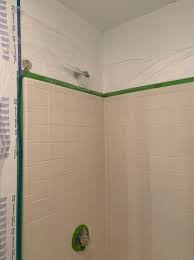 Now your walls are uniform and smooth and ready for a fresh coat of paint. From Ugly To Wow How To Paint Bathroom Shower Tile
