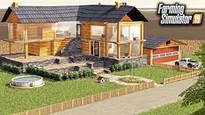 Here we have a garage with 2 working doors to park your vehicles in and a working light. Building A Dream Farm House 800 000 Farming Simulator 2019 Youtube
