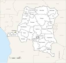 Republic of the congo physical map Democratic Republic Of Congo New Provinces Map