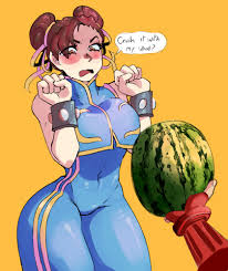 CupperEXE :: Chun Li :: street fighter :: games :: Game Art :: art girl ::  art :: watermelons - JoyReactor