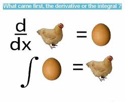 Derivative Integral Chicken Egg Picture Math Jokes Math Methods Math Quotes