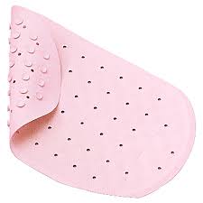 It's easier if someone else holds your baby while you get in and out of the bath. Farlin Baby Safe Bath Mat Pink