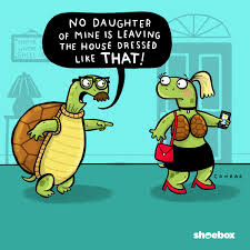 Who Knew That Turtle Dads Were So Strict Funny Cartoons From Shoebox Funny Cartoons Comics Cartoon