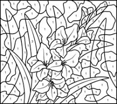Advanced color by number printables counts gardens mindware coloring pages extraordinary photo scaled. Flowers Coloring Online