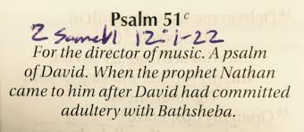 The Benson Journey: Psalm 51- The Confession