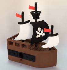 Hand Painted Pirate Ship Birdhouse Centerpiece Sea Crafts Bird Houses Pirate Ship