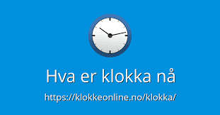 God morgon, #førde har 8 grader, regnbyger. Hva Er Klokka Na Riktig Klokke Klokkeonline No