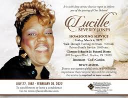 Please keep the family of Sister Lucille Beverly Jones ( Bev) in your  prayers as they mourn the loss of someone so loved. Thank you God's  Blessings
