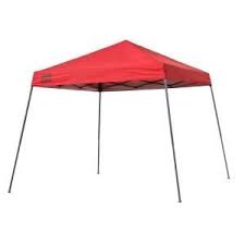 Quik Shade Expedition Team Colors 10 Ft X 10 Ft Red Slant Leg Instant Canopy 160715 The Home Depot Canopy Tent Outdoor Instant Canopy Canopy Tent