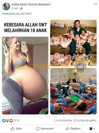 Aduh, pr banget ini kalau lagi di depan umum! Salah Seorang Ibu Lahirkan 18 Bayi Kembar Turnbackhoax