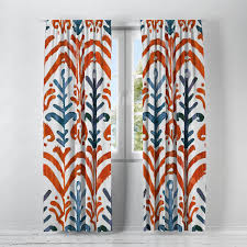 Pier 1 window curtains are available in a variety of styles and sizes to fit any window. Red Boho Ikat Window Curtains Folk N Funky