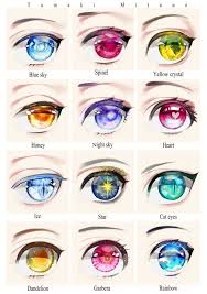 Amazing Colors Anime Gozler Eskiz Cizimler