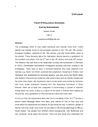 Throughout the 1980s and early 1990s, writing was a means for critiquing indonesia's authoritarian regime, and some writers became victims of . Pdf Travel Writing About Indonesia And By Indonesians Lila Kurnia Lila Kurnia And Lilawati Kurnia Academia Edu