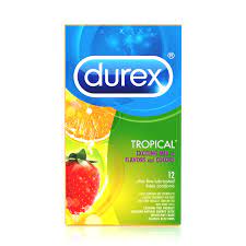 Amazon.com: Durex 杜蕾斯熱帶風味乳膠保險套- 12 入: 健康與家庭