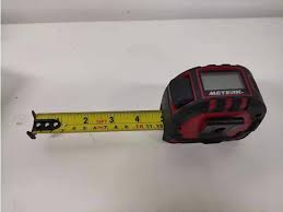 The longest mark indicates 1 inch. Meterk Laser Tape Measure 2 In 1 Laser Measure 131 2ft 40m Measuring Tape 16 5ft 5m Multifunctional Laser Distance Meter With Type C Charging And Lcd Digital Display For Measuring Area Volume Timers Thermometers Scales