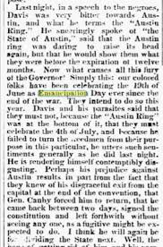 Juneteenth, a portmanteau word from june 19, commemorates the date in 1865 when union troops delivered news of freedom to slaves in texas more than two months after the end of the us civil war. Pxhbcyhcjnrllm