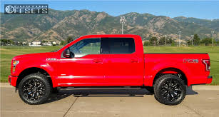 Black And Red Wheels For F150 1 2017 F 150 Ford Leveling Kit Black Rhino Pinatubo Machined Accents Aggressive 1 Outside Fender Ford F150 Ford Trucks F150 Ford F150 Fx4