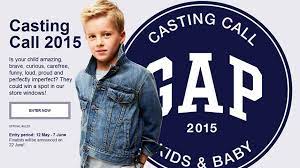 Is Your Child The Next Face Of Gapkids Or Babygap Here S Your Chance To See Them In A Store Window World Branding Forum