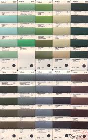 Talbot Paint Chart Color Reference