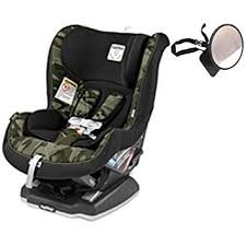 Peg Perego Primo Viaggio Convertible Car Seat Camo Green With Backseat Mirror Review Convertible Car Seat Car Seats Baby Car Seats