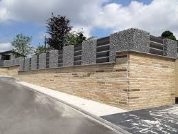 Gabionen Mauer Selbst De Gabionen Mauer Gabionen Wpc Zaun