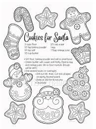 The christmas cookies coloring sheet will surely get your child in the holiday spirit. Christmas Cookies A Letter For Santa 2 Coloring Pages For Etsy