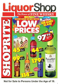 Kzn Liquor Shop Deals 24 Aug 2015 06 Sep 2015 Black Friday Specials