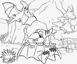 Cute flying pterodactyl dinosaurs coloring dino dan dink little dinosaur cartoon printable of kids to color in. Pin On Coloring Pages