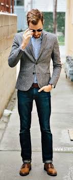 Men S Style Guide Everything Grey Blazer Outfits Men Sports Coat And Jeans Jeans Outfit Men