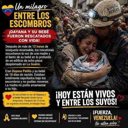 La tía de un niño de dos años que fue rescatado tras pasar seis días bajo  los escombros en Venezuela ha hablado con la BBC sobre la alegría que  sintió al reunirse
