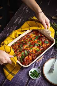 Lasagnes Aux Aubergines Et Ricotta Sans Bechamel Recette En 2020 Lasagne Aubergine Lasagnes Recette De Lasagne
