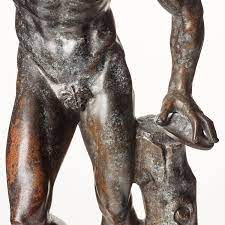 SCULPTURE, probably Italy 18th Century. Satyr with cymbals. - Bukowskis