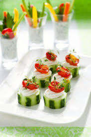 Antipasto skewers an easy party food. Really Cool Little Appetizers That Really Don T Need Anything Than Your Imagine Sliced Cucumber Cottag Vegetable Appetizers Appetizers Easy Food For A Crowd