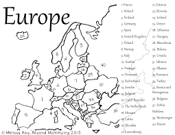 I'm wondering how of all countries i could miss such an integral part of asia/europe! European Countries Printable Map Beyond Mommying