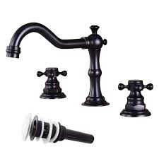 There are other complementary bathroom parts designed by delta, which ensures an outstanding look if. Victorian Widespread Deck Mounted Three Holes Double Handles Bathroom Sink Faucet With Matching Pop Up Drain With Overflow Oil Rubbed Bronze Vintage Tools Home Improvement Bathroom Sink Faucets Mhiberlin De