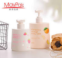 Luxury 300ml 500ml Oval Empty Plastic PE Shower Gel Shampoo ...