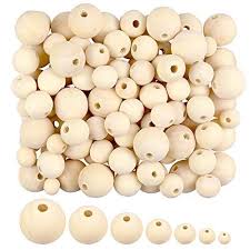 1000 Pieces Wooden Beads Natural Round Wood Beads Unfinished Wood Spacer Beads Loose Beads For Crafts Diy Jewelry Ma Wood Beads Wood Bead Garland Wooden Beads