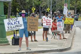 Myeni was shot when he got into an altercation with police. Dozens Gather In Waikiki To Protest 2 Police Shootings West Hawaii Today
