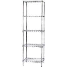 12,13 eur linea scaffali componibili archimede. Scaffale In Metallo Cromato 5 Ripiani 45x60x200cm Tosini 5x456020